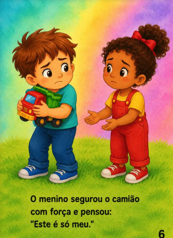 Página ilustrada 7 da coleção Com Jesus