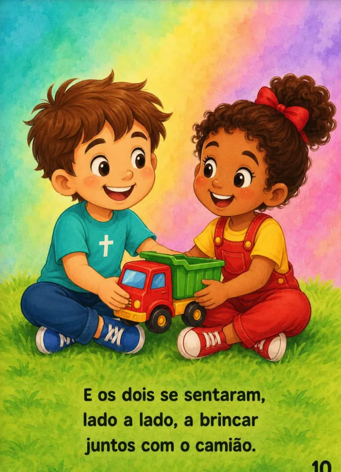 Página ilustrada 8 da coleção Com Jesus